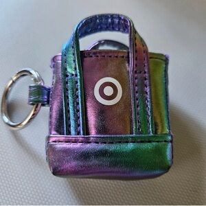 Limited Edition - Target Shiny Tote Keychain Iridescent Key & Card Holder